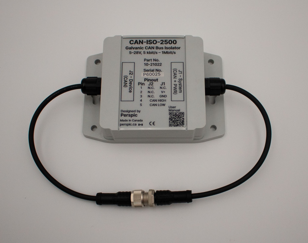 CAN Isolator M12 Pigtail IP68