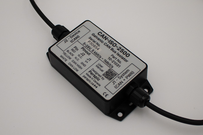 CAN Isolator Loose Pigtail 0.5 m J1939 and CANOpen Isolation Device